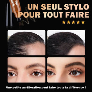 Crayon à sourcils naturel ultra-fin à quatre branches, waterproof
