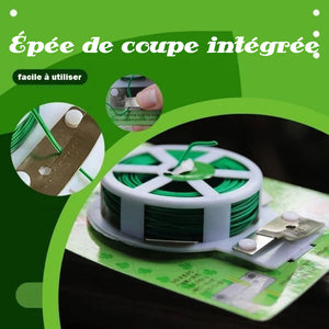 Fil d'attache de jardin (avec lame coupante)