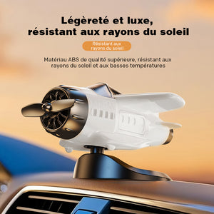 Décoration en forme d'avion à énergie solaire