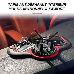 Tapis antidérapant de support de téléphone portable de voiture multifonctionnel