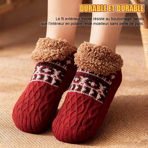 🧦 Chaussettes de sol Jacquard – Une chaleur douillette à chaque pas