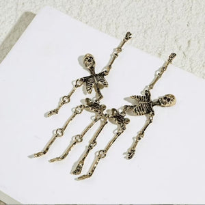 🔥Boucles d'oreilles squelette en or
