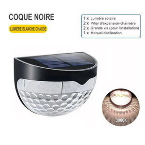 Applique d'extérieur LED solaire(paquet de 2)