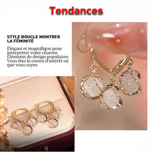 Boucles d'oreilles opale