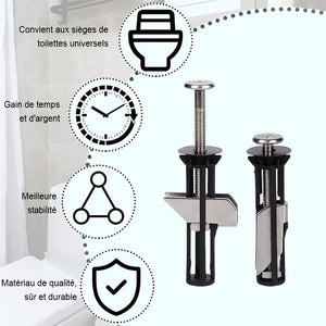 🔥 Kit de boulons de fixation pour siège de toilette robuste