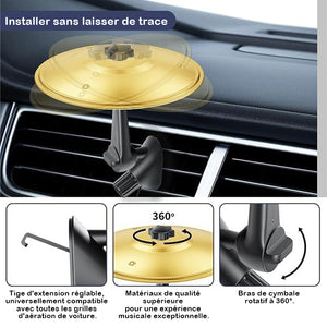 🎁Mini Cymbale Ornement de Grille d'aération de Voiture