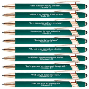 Stylos de versets bibliques Premium Comfort – 10 unités