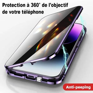 Coque de protection de confidentialité magnétique pour iPhone