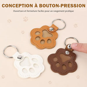 🐾Porte-clés en cuir en forme de patte d'animal