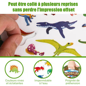 🔥Livre d'autocollants réutilisables ✨