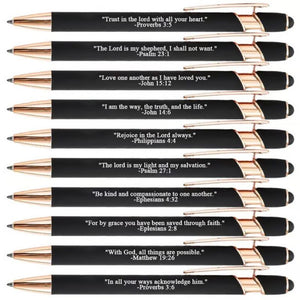 Stylos de versets bibliques Premium Comfort – 10 unités