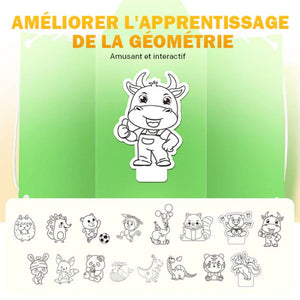 🔥Meilleur cadeau👶✨Manuel de géométrie 3D à cordon