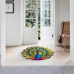 🏠Nouveau produit 2025🦚 Tapis paon antidérapant à séchage rapide