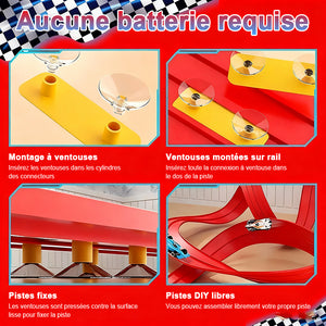 Ensemble de jouets de piste de course flexible à faire soi-même