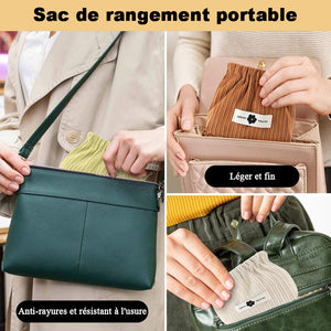 Sac de rangement en velours côtelé extensible