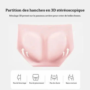 Culotte taille haute en satin de qualité supérieure