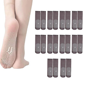 Chaussettes antidérapantes en soie cristalline invisibles pour femmes