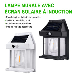 Applique murale solaire en tungstène pour l'extérieur