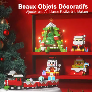 Jouets de construction éducatifs pour enfants de style Noël