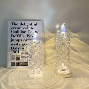 ✨ Bougeoir en cristal rose - Charme romantique