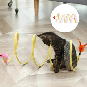 Tunnel pliable pour chat