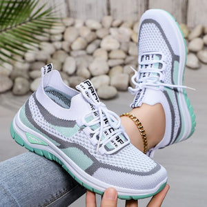 Chaussures de course décontractées à lacets pour femmes
