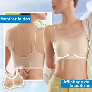 Soutien-gorge sans coutures en soie glacée pour l'été