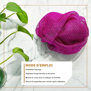 Serviette de bain africaine en maille exfoliante à haute élasticité