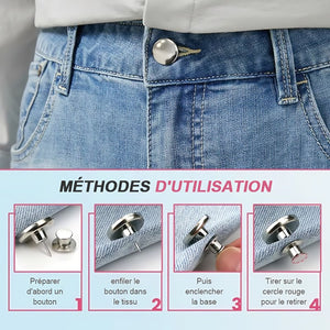 Boutons de taille réglable (10 pièces)