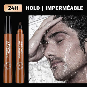 Crayon à sourcils naturel ultra-fin à quatre branches, waterproof
