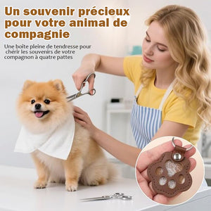 🐾Porte-clés en cuir en forme de patte d'animal