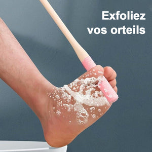 Brosse de nettoyage des pieds en caoutchouc souple