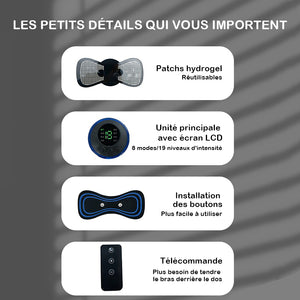 Mini masseur portable pour épaules, cou et taille