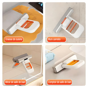 🧼Mini balai à franges pliable pour bureau – Balai à franges pour nettoyage humide et sec
