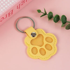 🐾Porte-clés en cuir en forme de patte d'animal
