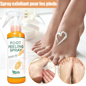 Spray exfoliant pour les pieds