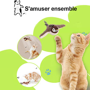 Jouet électrique pour oiseau et chat, simulation sonore