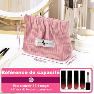 Sac de rangement en velours côtelé extensible