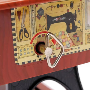 Boîte à musique au design de machine à coudre vintage🎶
