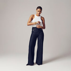 👖Pantalon ample taille haute à jambes larges