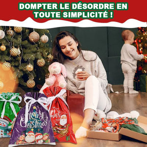 🎅🎁 Sac cadeau de Noël avec cordon de serrage