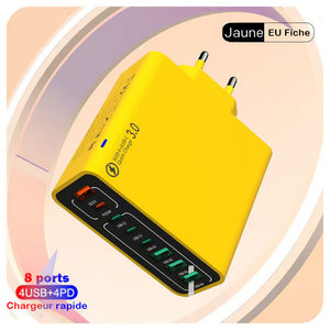 Chargeur rapide USB étanche 8 en 1