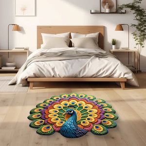 🏠Nouveau produit 2025🦚 Tapis paon antidérapant à séchage rapide