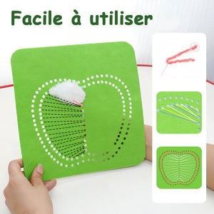 Ensemble de poupées à broder DIY de Noël