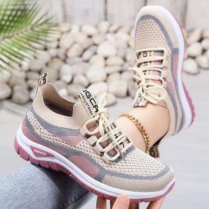 Chaussures de course décontractées à lacets pour femmes