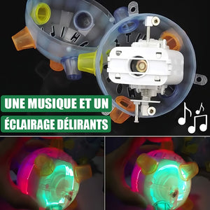 Jouet pour animaux de compagnie boule sautante lumineuse
