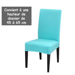 Housse de chaise élastique de couleur unie