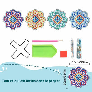 Sous-verres peints au diamant