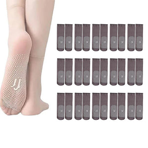 Chaussettes antidérapantes en soie cristalline invisibles pour femmes