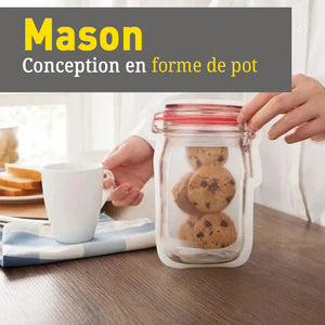 Sacs réutilisables pour pots Mason